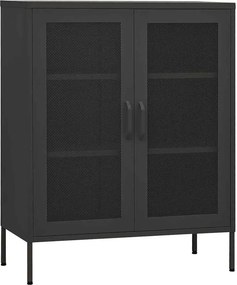 vidaXL Ντουλάπι Αποθήκευσης Ανθρακί 80 x 35 x 101,5 εκ. Ατσάλινο