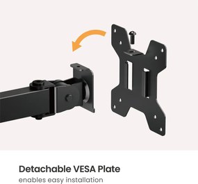 POWERTECH βάση γραφείου οθόνης &amp; laptop PT-1569, 17-32", έως 10kg