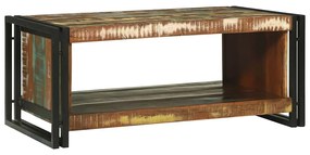 vidaXL Τραπεζάκι σαλονιού 90 x 50 x 38 εκ Στερεό Ανακτηθέν Ξύλο