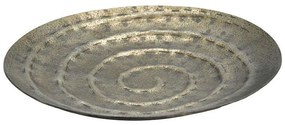 Διακοσμητική Πιατέλα 939-124-009 30x5cm Antique Gold Aluminium