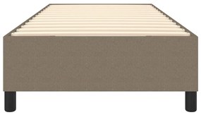 vidaXL Σκελετός Κρεβατιού Χωρίς Στρώμα Taupe 80x200 εκ. Υφασμάτινο