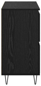 vidaXL Πλαϊνό γραφείο Μαύρο 60 x 35 x 70 cm Επεξεργασμένο ξύλο
