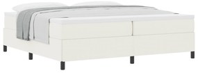 vidaXL Κρεβάτι Κρεμ 200x200 εκ. από υφασμάτινο καναπέ