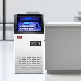 VEVOR Commercial Ice Maker Freestanding Cabinet Machine 100lbs/24H 36 Ice Cubes
