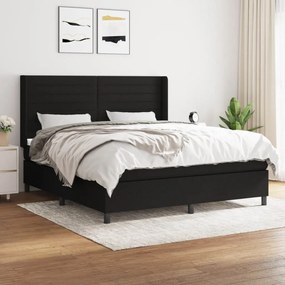 ΚΡΕΒΑΤΙ BOXSPRING ΜΕ ΣΤΡΩΜΑ ΜΑΥΡΟ 180X200 ΕΚ. ΥΦΑΣΜΑΤΙΝΟ 3131531