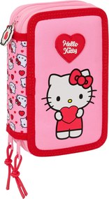 Κασετίνα Hello Kitty Ροζ 12,5 x 19,5 x 5,5 cm 37 Τεμάχια