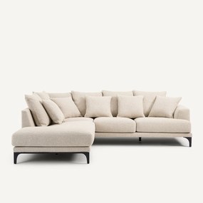 Γωνιακός καναπές από ύφασμα bouclette, ARMENTO