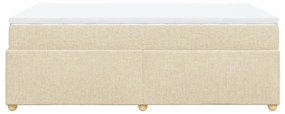 ΚΡΕΒΑΤΙ BOXSPRING ΜΕ ΣΤΡΩΜΑ ΚΡΕΜ 120X190 ΕΚ. ΥΦΑΣΜΑΤΙΝΟ 3285364