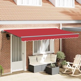 vidaXL Σκηνίτσα Αναδιπλούμενη Κόκκινο 400 x 200 cm