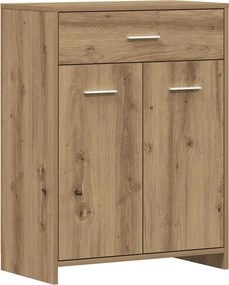 vidaXL Ντουλάπι Μπάνιου Αρτισιανή Δρυς 60x33x80 εκ. Επεξ. Ξύλο