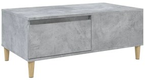 vidaXL Τραπεζάκι Σαλονιού Γκρι Σκυροδ. 90x50x36,5 εκ. Επεξεργ. Ξύλο