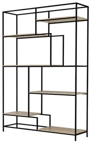 Liberta LOOK ΒΙΒΛΙΟΘΗΚΗ ΜΑΥΡΟ SONOMA 140x40,4xH201,5cm 140x40,4xH201,5cm 28-0134