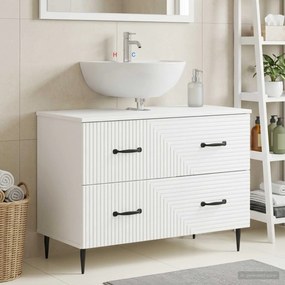 vidaXL Ντουλάπα Νιπτήρα Mπάνιου HAARLEM Λευκό 82 x 41 x 58,5 εκ