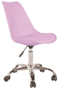 ZITA PLUS BS1300 ΡΟΖ ΚΑΡΕΚΛΑ ΓΡΑΦΕΙΟΥ 46X56X46-82/60-95εκ.01.0033