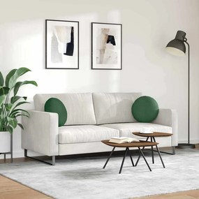 vidaXL Μαξιλάρια καθισμάτων 2 pcs Σκούρο Πράσινο Ø 40 cm