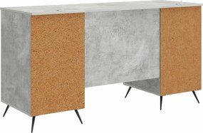 vidaXL Γραφείο Γκρι Σκυροδέματος 142,5 x 50 x 75 εκ.