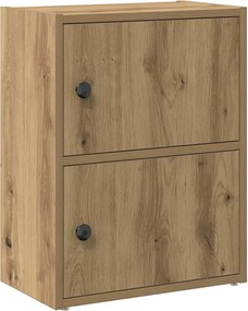 vidaXL Βιβλιοθήκη Αρτισιανή Δρυς 40x24x52 εκ. Επεξ. Ξύλο