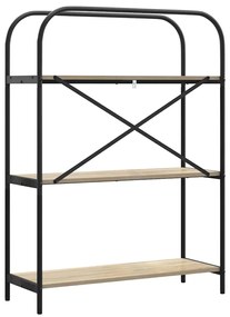 vidaXL Ράφι Βιβλίων Sonoma Δρυς 80 x 30 x 109 εκ Επεξεργασμένο ξύλο