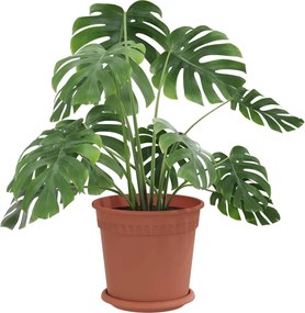 vidaXL Γλάστρες φυτών 24 pcs Κεραμιδί Ø 19 x 16 εκ Πλαστικό