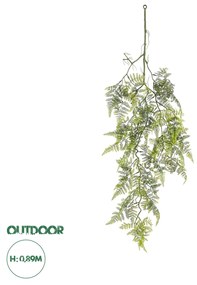 Artificial Garden FERN HANGING BRANCH 20410 Τεχνητό Διακοσμητικό Κρεμαστό Φυτό Φτέρη Υ89cm