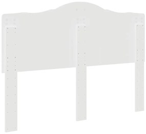 vidaXL Κεφαλάρι με κεφαλάρι Λευκό 140 cm Επεξεργασμένο ξύλο