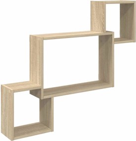 vidaXL Ράφι Τοίχου Επιτοίχιο Sonoma Δρυς 91,5 x 15 x 76 εκ