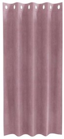 vidaXL Κουρτίνες με κουρτίνες 2 pcs Σκούρο Ροζ 140 x 175 cm Βελούδο