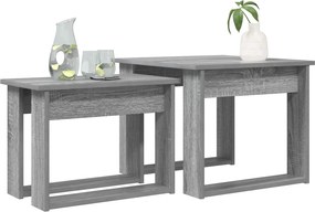vidaXL Σετ Τραπεζιού Για Καφέ 2 pcs Γκρίζο Σονομα 50 x 52 x 42 εκ