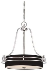 Κρεμαστό Φωτιστικό Οροφής 4xE27 Gotham Elstead Lighting-QZ-GOTHAM-P-Ασημί QZ-GOTHAM-P