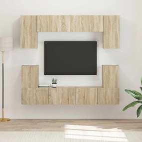 vidaXL Σετ επίπλου τηλεόρασης 5 pcs Δρύς Sonoma Επεξεργασμένο ξύλο