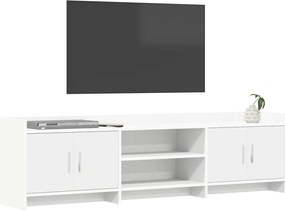 vidaXL Ντουλάπι TV 168 x 33 x 47 εκ. Λευκό Επεξεργασμένο Ξύλο