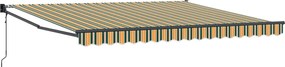 vidaXL Ύφασμα Ομπρέλας Πράσινο και Λευκό 400 x 350 εκ Πολυεστέρας