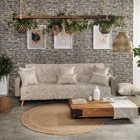 Ριχτάρι Meazza 02 Beige Teoran Πολυθρόνα 180x150cm Cotton-Polyester