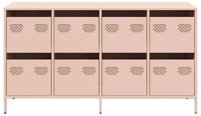 vidaXL Ντουλάπι Ροζ 135x39x73,5 εκ. από Χάλυβα Ψυχρής Έλασης