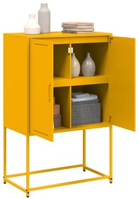vidaXL Ντουλάπι Μουσταρδί 68,5x38,5x107 εκ. από Ατσάλι