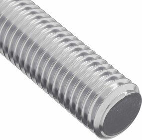 vidaXL Ράβδος Με Σπείρωμα 2 pcs Ασημί 6 x 170 mm Ατσάλι