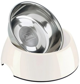 Ταΐστρα σκύλων Hunter μελαμίνη Ανοξείδωτο ατσάλι Λευκό 350 ml (18,5 x 18,5 x 9,5 cm)