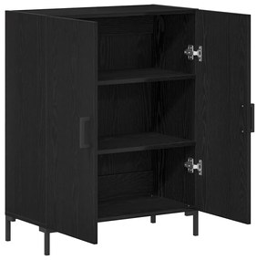 vidaXL Μπουφές Μαύρη Οξυά 69.5 x 34 x 90 εκ. Επεξεργασμένο ξύλο