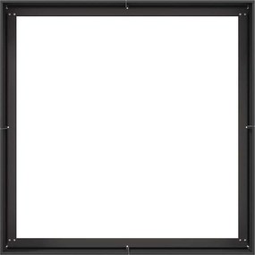 vidaXL Ζαρντινιέρα Μαύρη 100x100x40 εκ. από Χάλυβα