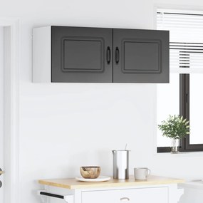 vidaXL Πάνελ πλυντηρίου πιάτων Kalmar 2 pcs Μαύρο Επεξεργασμένο Ξύλο