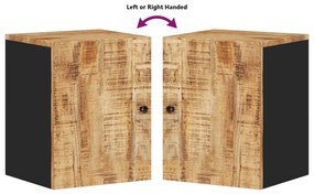 vidaXL Ντουλάπι Μπάνιου Επιτοίχιο 38x33x48 εκ. από Μασίφ Ξύλο Μάνγκο