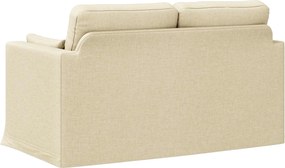 vidaXL Καναπές Κρεμ 139 x 78 x 80 εκ ύφασμα
