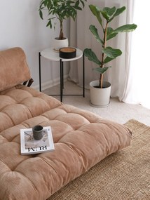 2-Seat Sofa-Bed Fold Kadife 2 - Camel Camel