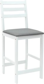 vidaXL Καρέκλες φαγητού 2 pcs Λευκό 40 x 47,5 x 99,5 εκ