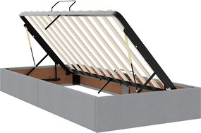 vidaXL Κρεβάτι με αποθηκευτικό χώρο και στρώμα 90 x 200 cm Πολυεστέρας