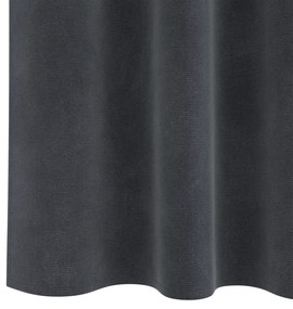 vidaXL Curtains Blackout  με ταινία 2 τεμάχια Ανοιχτό Γκρι Βελούδο