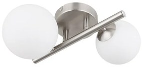 Πλαφονιέρα Φωτιστικό Οροφής 2xG9 LED 3,5W Νίκελ Riha 56140-2W Globo Lighting-56140-2W-Νίκελ Ματ 56140-2W