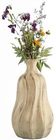 Βάζο 697ELD1212 Φ16,5x27cm Beige Aberto Design Κεραμικό