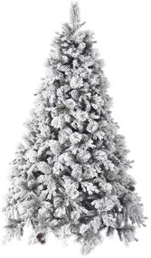 Χριστουγεννιάτικο Δέντρο Flocked Alaska 67531 210cm (2155tips) White-Green