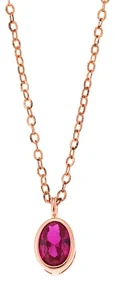 Μενταγιόν Senza Silver 925 Rose Gold Plated